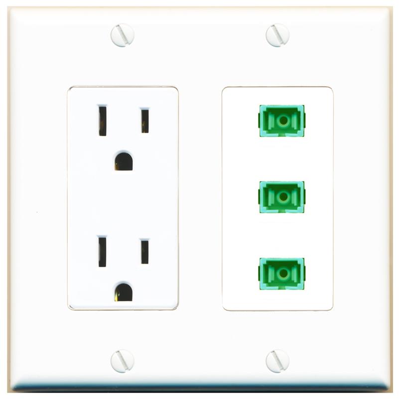 3 SC-APC-SX Wall Plate [White]