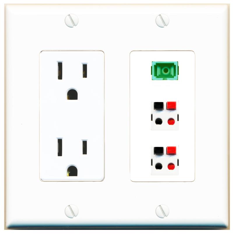 1 SC-APC-SX 2 SPEAKER Wall Plate [White]