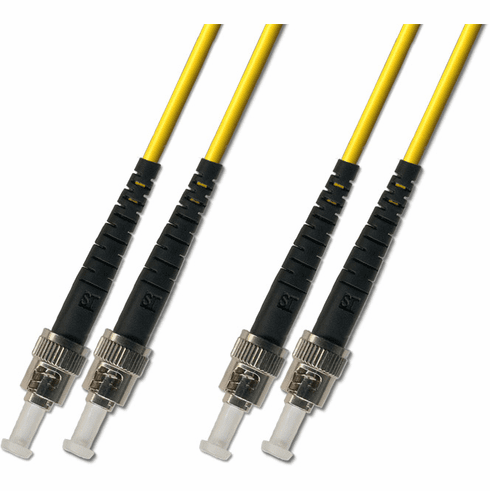 20M ST-ST Duplex Singlemode Fiber Optic Cable 9/125 Plenum