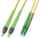 30M - Singlemode Duplex Fiber Optic Cable (9/125) - FC/APC to LC/APC