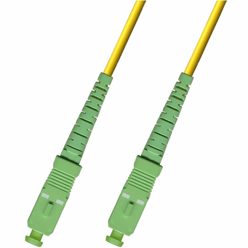 250M SC APC to SC APC Simplex Singlemode Fiber Optic Cable 9/125
