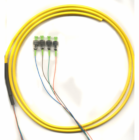 2M FC/APC x4 to PIGTAIL 0.9mm Singlemode 4 Strand Fiber Optic Pigtail Singlemode (9/125) SL