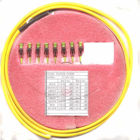 2M FC/APC x8 to PIGTAIL 0.9mm Singlemode 8 Strand Fiber Optic Pigtail Singlemode (9/125) SL