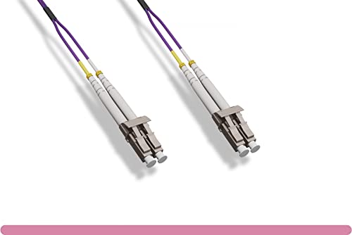 0.6 Meter (2FT) 40Gb OM4 Multimode Duplex Fiber Optic Cable (50/125) - LC to LC - Magenta