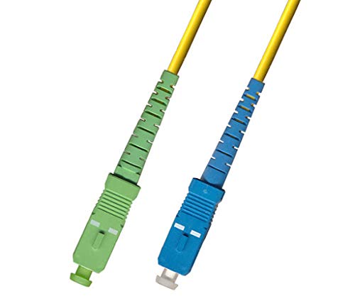 15M - Singlemode Simplex Fiber Optic Cable (9/125) - SC/APC to SC/UPC