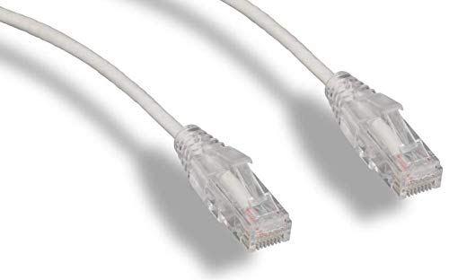 RiteAV - Ultra Slim, Fluke Tested Cat6 High Density Network Ethernet Cable - White - 3ft (10 Pack)