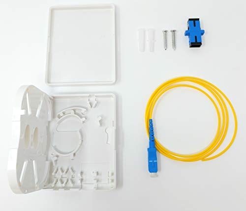 Ultra Spec Cables FTTH 1 Port SC-UPC Fiber Termination Box Kit (Includ ...