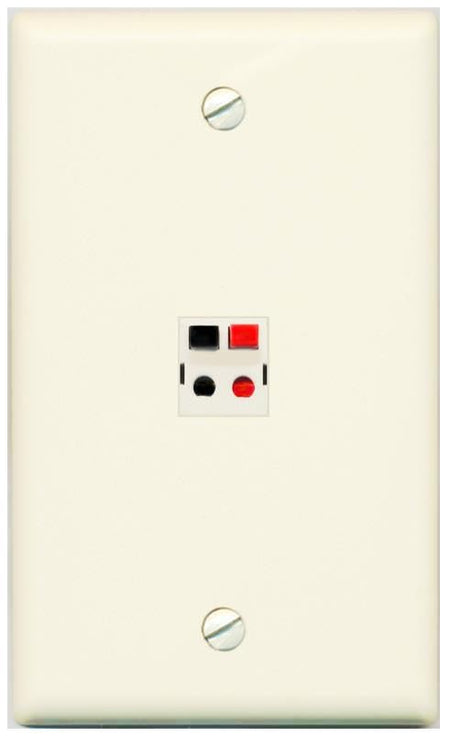 RiteAV SPEAKER Wall Plate Flat/Solid [Light-almond]