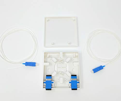 Ultra Spec Cables FTTH 2 Port SC-UPC Fiber Mini Termination Box Kit (I ...