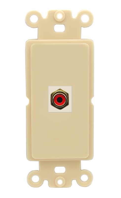 RiteAV RCA-RED Wall Plate Rocker Module [Ivory]