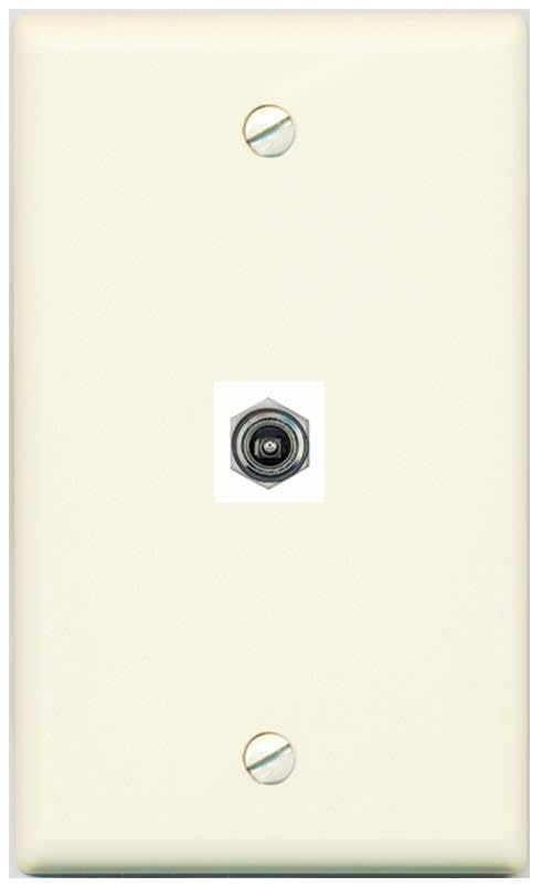 RiteAV DC-POWER Wall Plate Flat/Solid [Light-almond]