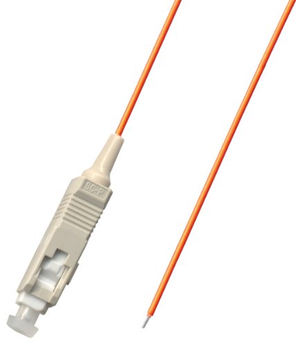 Ultra Spec Cables 10 Pack SC Multimode 62.5/125 Simplex Pigtail Fiber Optic 1M - 0.9 mil for Splice