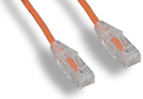 RiteAV - Ultra Slim, Fluke Tested Cat6 High Density Network Ethernet Cable - Orange - 5ft (10 Pack)