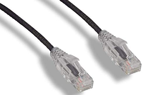 RiteAV - Ultra Slim, Fluke Tested Cat6 High Density Network Ethernet Cable - Black - 2ft (10 Pack)