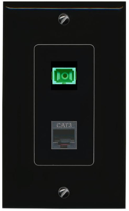 RiteAV Phone SC-APC-SX Wall Plate Decorative [Black]