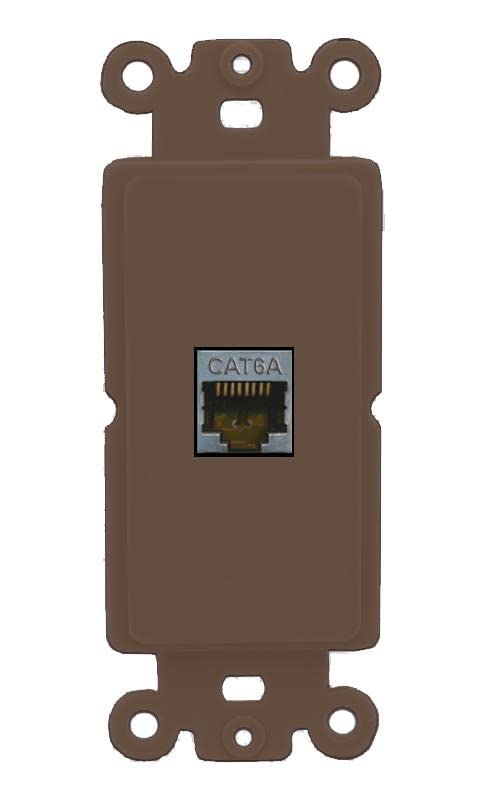 RiteAV CAT6A Wall Plate Rocker Module [Brown]