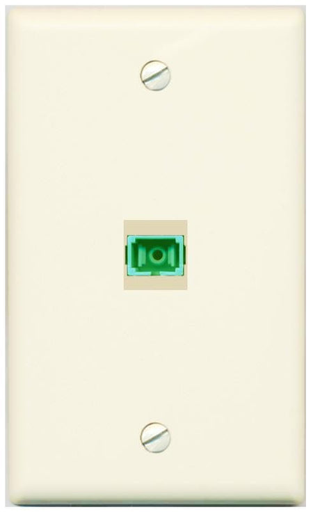 RiteAV SC-APC-SX Wall Plate Flat/Solid [Light-almond]
