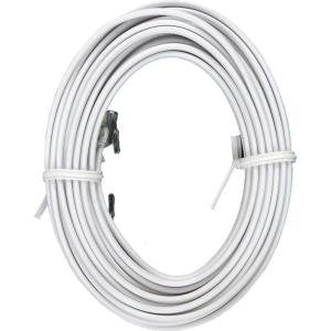 (Pack of 5) - 100ft White Phone Line Cord RJ11 Cable