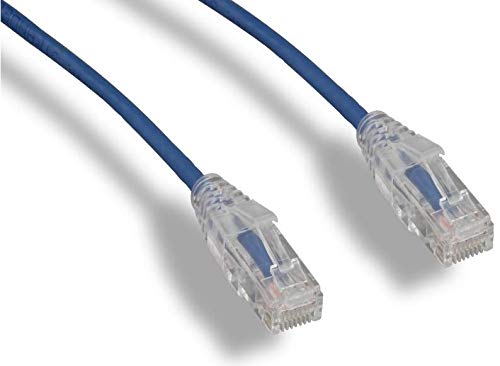 RiteAV - Ultra Slim, Fluke Tested Cat6 High Density Network Ethernet Cable - Blue - 25ft (10 Pack)