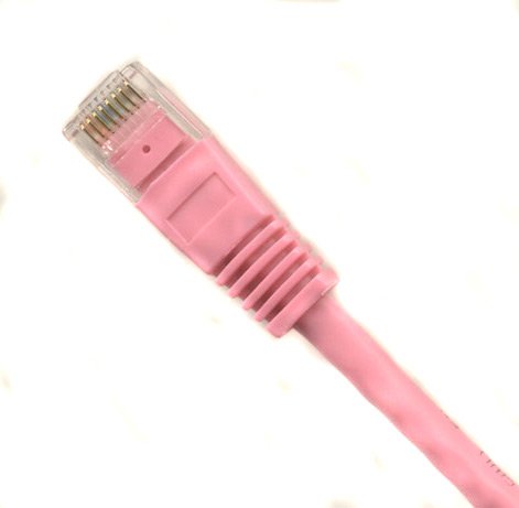 Ultra Spec Cables Pack of 12 - Pink 1FT Cat6 Ethernet Network Cable LAN Internet Patch Cord RJ45 Gigabit