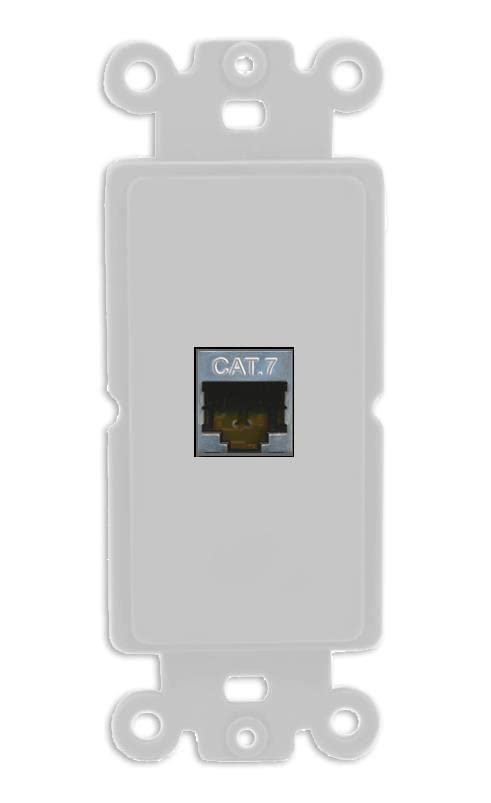 RiteAV 1 Port Cat7 Shielded Ethernet Wall Plate - Rocker [Gray/Gray]