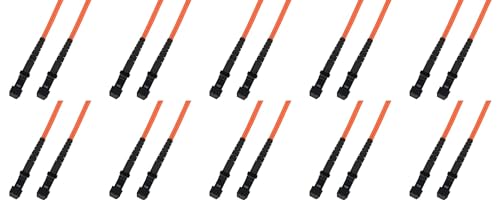 Ultra Spec Cables 100M Multimode Duplex Fiber Optic Cable (50/125) - MTRJ to MTRJ (10 Pack)