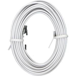 (Pack of 5) - 15ft White Phone Line Cord RJ11 Cable