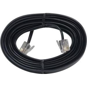(Pack of 5) - 100ft Black Phone Line Cord RJ11 Cable
