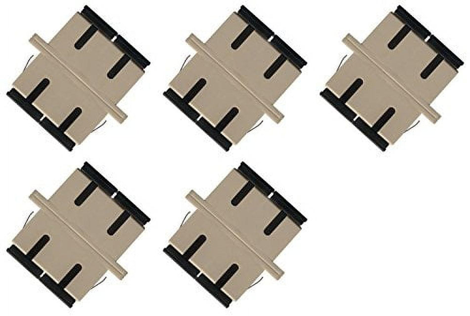 Fiber Optic Cable Adapter Coupler SC-SC Duplex Multimode 5 Pack