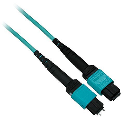 Ultra Spec - MTP 10Gb 50/125 OM4 Multimode Fiber Optic Cable Plenum (OFNP) 8 Strand Fiber - 5 Meter Male to Female Type A