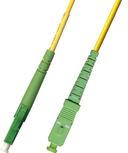 2M Singlemode Simplex Fiber Optic Cable (9/125) - LC/APC to SC/APC