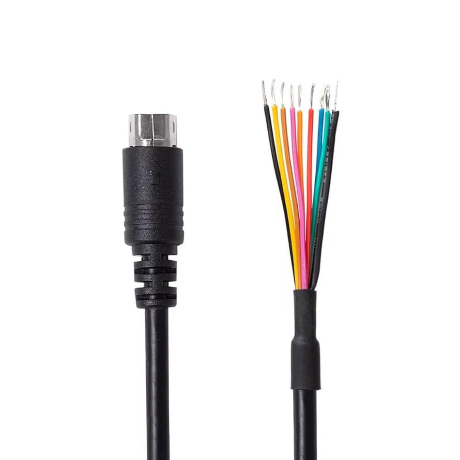 10-Pin Mini DIN to Bare Wires SCU-28 Yaesu Amplifier Cable for Yaesu FTDX-10, FTDX-1200, FT-450, FT-950 â€“ Linear Amplifier Connection Cable (180cm)