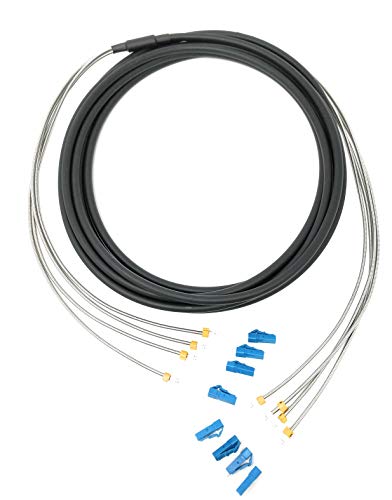 Ultra Spec Cables FTTA/CPRI Waterproof Armored LC-UPC Singlemode 4 Core Outdoor LSZH Fiber Optic Cable - 2 Meter