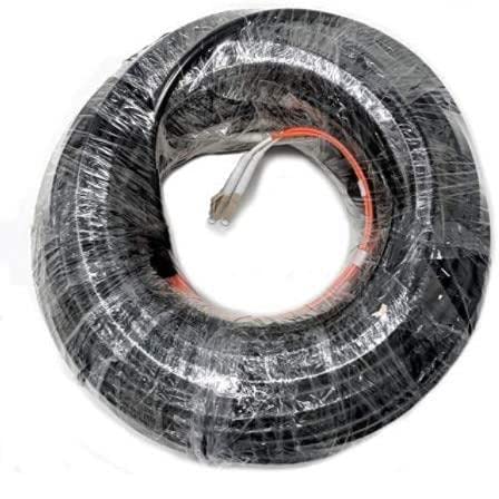 [Custom] 50/125 Multimode Fiber Optic Cable Duplex Direct Burial LC-LC Choose Length [OUTDOOR]