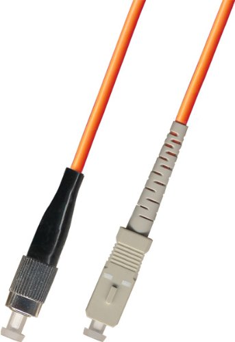 0.6M (2ft) Multimode Simplex Fiber Optic Patch Cable Cord (62.5/125) - FC to SC