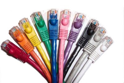 10 Feet Cat6 Ethernet Network Patch Cables Mixed Colors RJ45 m/m (10 Pack)
