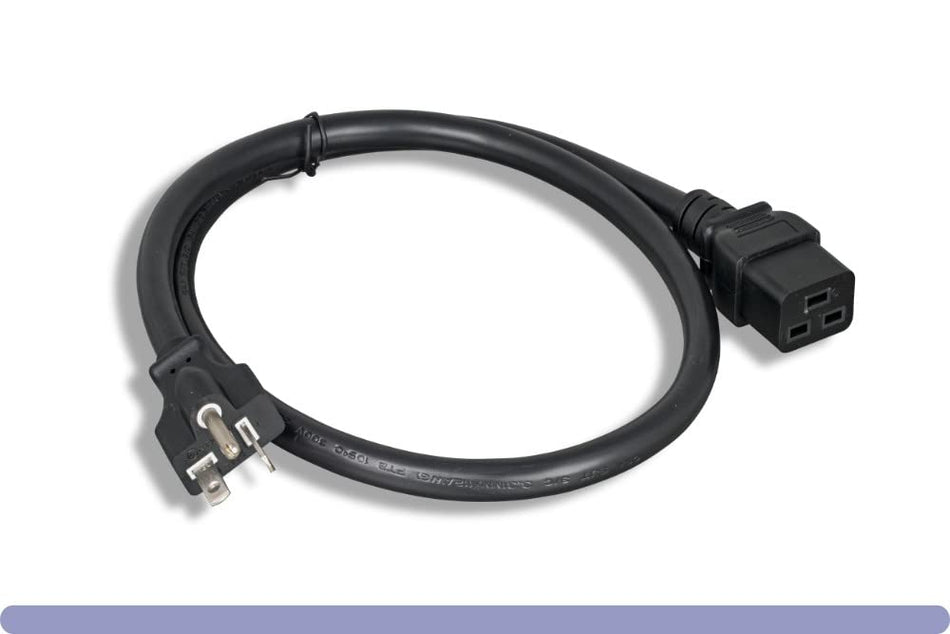 RiteAV - Heavy Duty 12 AWG AC Power Cord NEMA 5-20P to C19 (10ft) 3 Meter