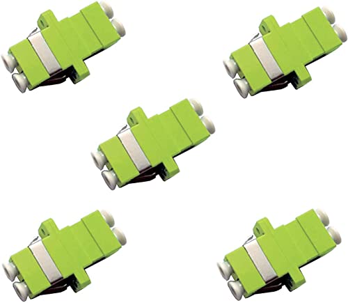 RiteAV Clip Per Connettori LC Duplex Multimodale - 10 Pezzi, Beige, Per Cavi Fibra Ottica 62.5/125 O 50/125