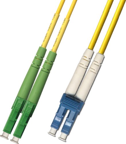 10M Singlemode Duplex Fiber Optic Cable (9/125) - LC/APC to LC/UPC