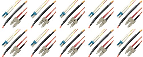 Ultra Spec Cables 1M LC/SC Mode Conditioning (LC Side) Fiber Optic Cable (9/125-62.5/125) (10 Pack)
