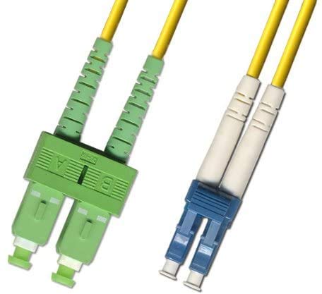 50M - Singlemode Duplex Fiber Optic Cable (9/125) - LC/UPC to SC/APC