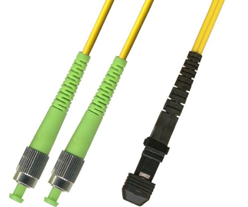 5M Singlemode Duplex Fiber Optic Cable (9/125) - FC/APC to MTRJ/APC