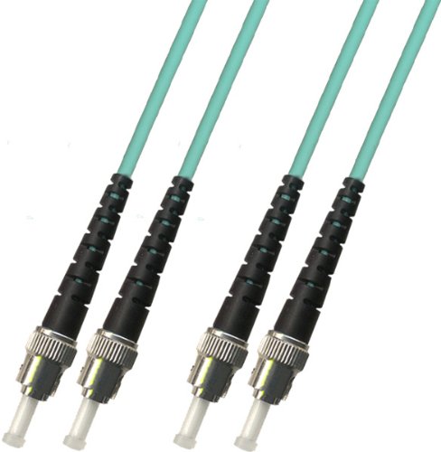 100M - Multimode Duplex 10 Gigabit (10Gb) OM3 Fiber Optic Cable (50/125) - Long Length - ST to ST