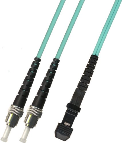 100M - 10 Gigabit (10Gb) OM3 Duplex Fiber Optic Cable (50/125) - Long Length - ST to MTRJ
