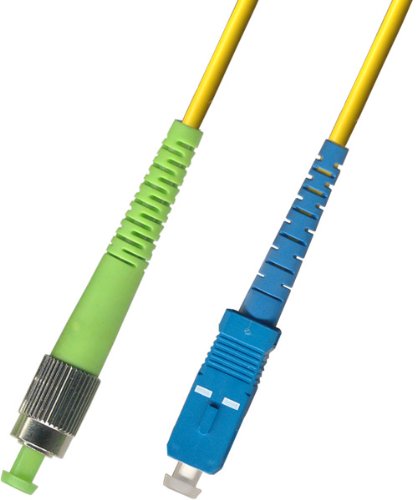 10M Singlemode SIMPLEX Fiber Optic Cable (9/125) - FC/APC to SC/UPC