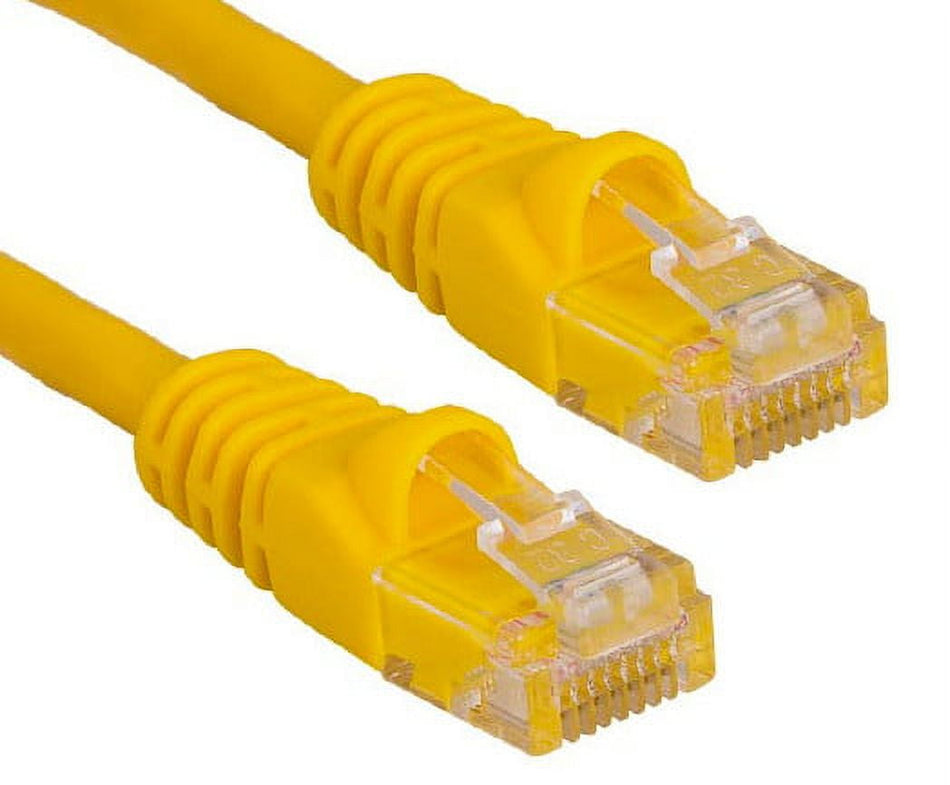 RiteAV - Cat6 Network Ethernet Cable - Yellow - 25ft (Certified Fluke Tested)