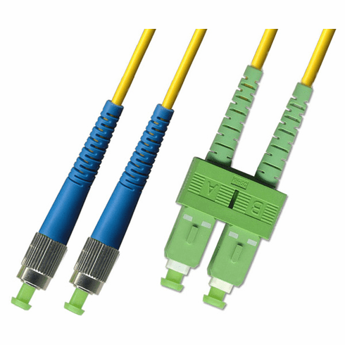 500M FC UPC to SC APC Duplex Singlemode Fiber Optic Cable 9/125