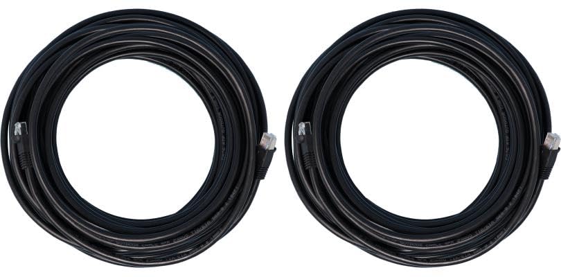 Ultra Spec Cables Cat6 Outdoor Dry Gel Filled Direct Burial Ethernet (Self Healing) (Connectors Installed) (2 Pack)