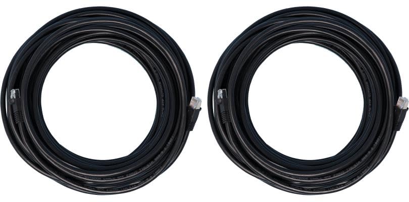 Ultra Spec Cables 150 FT Cat6 Outdoor Dry Gel Filled Direct Burial Ethernet (Self Healing) (Connectors Installed) (2 Pack)