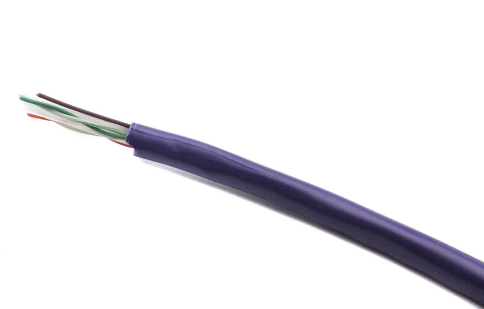 Ultra Spec 300FT (91.5M) Bulk Raw Cat6 Ethernet Cable (No Ends) - Purple